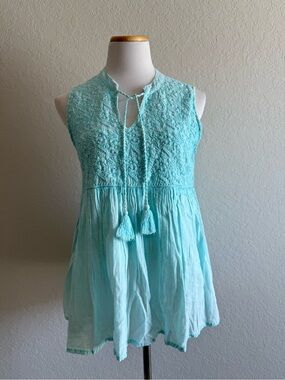 C&C California Embroidered Sleeveless Tank